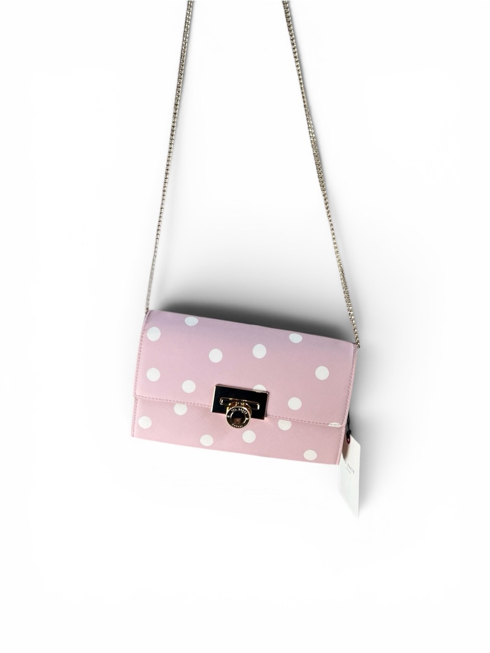 Ted Baker Parisa Polka Dot Crossbody Wallet Bag Pink - NWT - Picture 2 of 7
